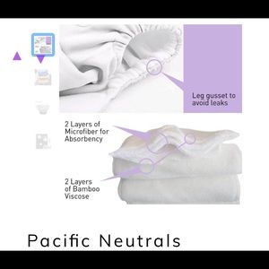Noras nursery cloth diapers, new still in package!